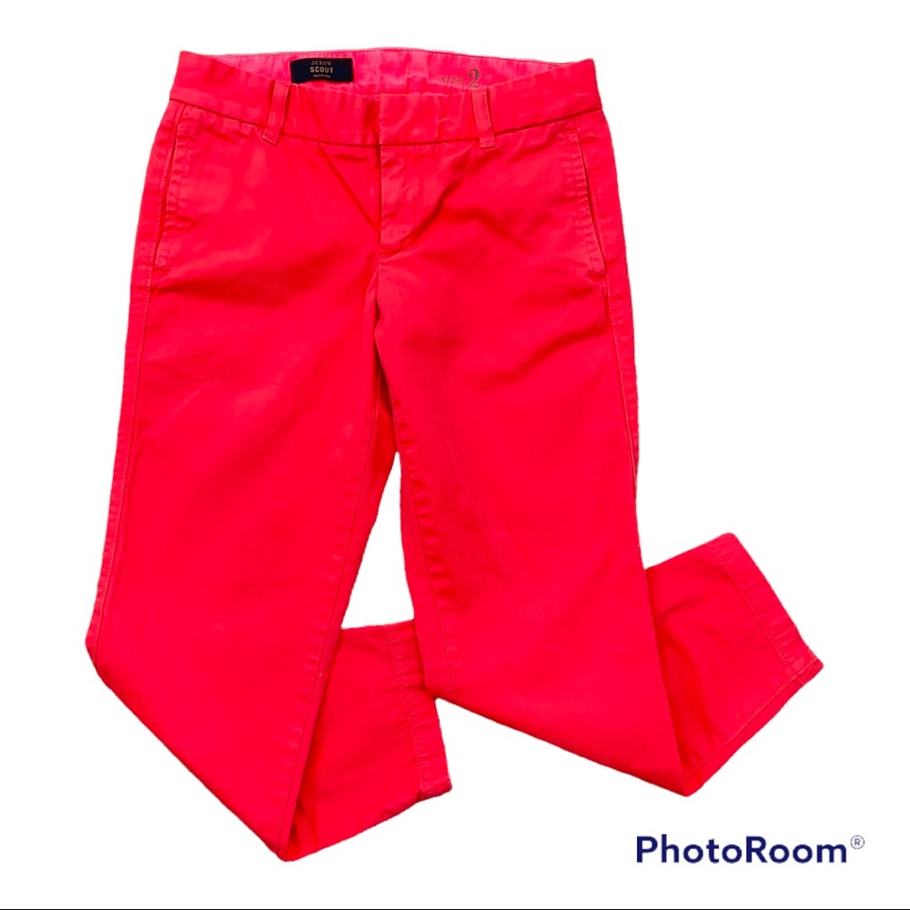J Crew Womens Sz 2 Scout Chino Ankle Pants